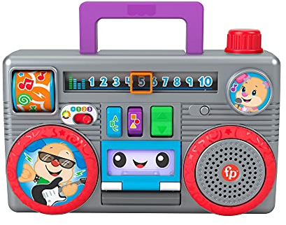 Fisher-Price Ridi & Impara Stereo Baby DJ, Gioco Attività con Luci, Musica e Suoni, Giocattolo per Bambini 6+ Mesi, GYC00