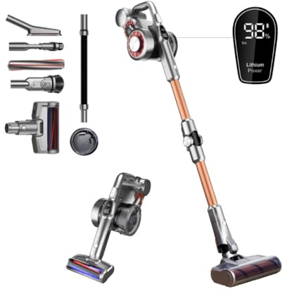 Jimmy H9 Pro Cordless Vacuum Cleaner, Muliti-surface Flexible HEPA Stick Vacuum, Removable Battery, 600W, 25Kpa, 80 Min Runtime, Motorised Tool, Stretch Hose, Charging Station