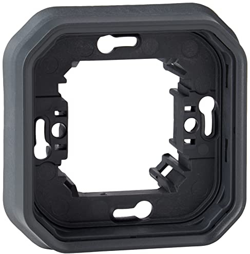 Legrand - Support plaque étanche 1 poste Plexo pour montage en encastré des mécanismes composables - anthracite