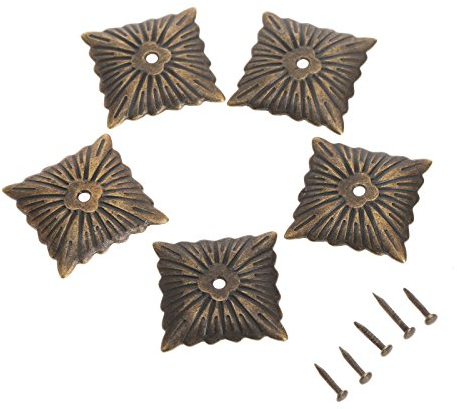 Mgoodoo Iron Tachas Furniture Hardware Nails Bronze Antique Decorative Upholstery Nails Tack Studs Door Sofa Home Decor 21 x 21 mm Pack of 100