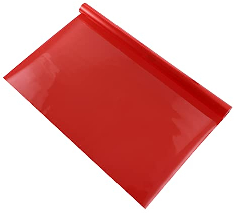 X AUTOHAUX 3 Stück Auto Scheinwerfer Rücklicht Vinyl Tönungsfolie 40x120cm Rot