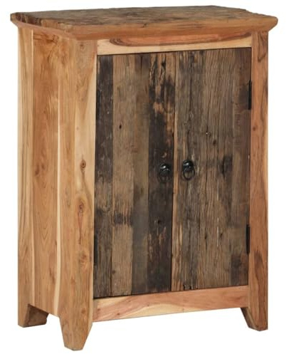 vidaXL Sideboard 55x33x75 cm Massivholz Akazie und Altholz