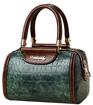 NICOLE & DORIS Handtasche Damen Designer Umhängetasche Mode Schultertaschen PU Leder Satchel Handtasche Krokodil Henkeltasche Clutch Crossbody Tasche Grün
