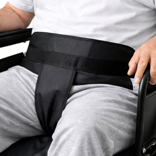 OrtoPrime Cinturón Silla de Ruedas Ancianos Cinturón PÉLVICO ANTICAÍDAS Cinturones Silla de Ruedas Ortopédicos - Arnés Silla de Ruedas Cinturón de SEGURIDAD para Ancianos (Talla Universal Ajustable)