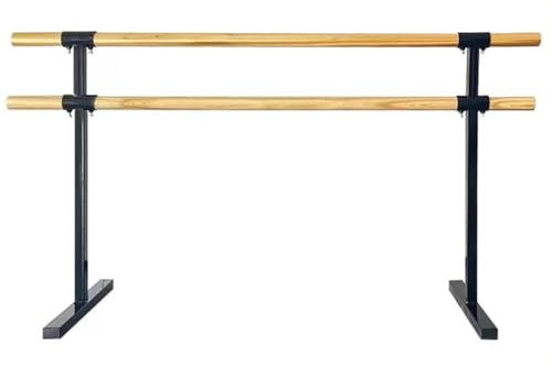 HamoM Ballettstange Mobile Ballettstange mit Holzgriffen und Stahlrahmen, geeignet für Erwachsene und Kinder (Color : Black, Size : 1M/3.3FT)