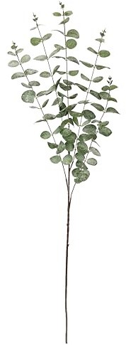 Künstlicher Eukalyptuszweig geeist Blattzweig Zweig Eukalyptus Dekozweig Deko Einzelzweig Kranz Beiwerk Kunstblume Stielblume