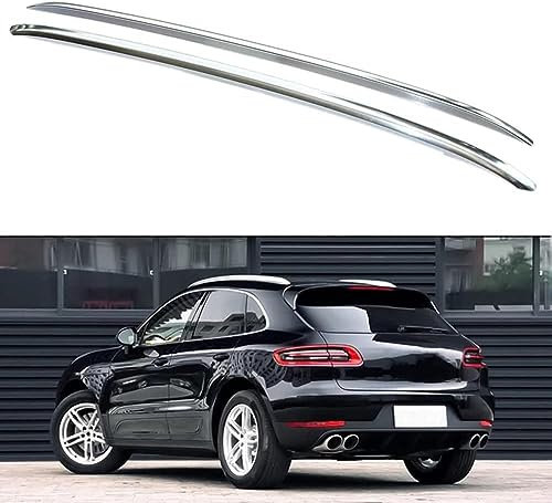 HOCAH 2 Stück Auto Dachreling für P-orsche Macan 2014-2021, Aluminium Fahrradträger DachträGer Dachboxen Dachreling, Dachbügel Zubehör
