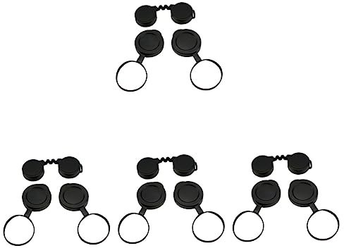 DOITOOL 4sets Binoculars Night Vision Binoculars Accessories Rubber Objective Cover for Scratch Protection