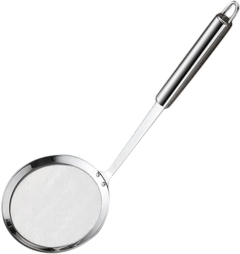 passoire en acier inoxydable, passoire à mailles fines, passoire en acier, tamis à farine, cuillère à écumoire à graisse japonaise, passoire à louche - passoire à mailles fines en acier inoxydable de