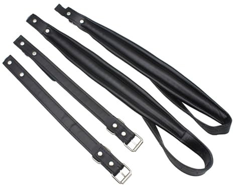 Verstellbarer Akkordeon-Gurt aus Leder, praktische und bequeme PU-Schultergurte und stilvoll für verschiedene Instrumente, Musikzubehör