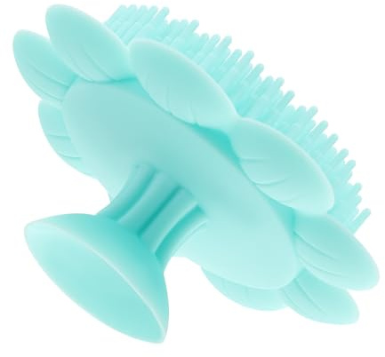 ORFOFE Grüne Silikon Badebürste für Babys Leicht zu Halten und Angenehm zur Sanften Kopfhautmassage und Shampoo Reinigung im Bad