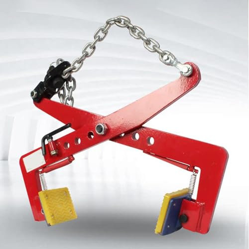 Adjustable Paving Slab Lifter Tool with Vertical Scissor Lifting Clamps Stone Grabber for Granite Slabs Rubberlined Chain Pliers (XXL)
