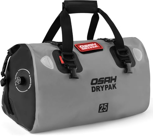 OSAH DRYPAK wasserdichte Rucksack Dry Bag – Wasserfeste Reisetasche Seesack, Rolltop, Großem Stauraum, Vielseitige wasserdichte Tasche für Camping, Motorrad, Bootfahren, Kajak, SUP, Strand und Angeln