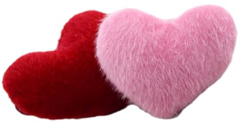 Housoutil 2 Stück-Pack Nadelkissen zum Nähen in Herzform aus Polyester und Baumwolle Handliches Selbstgemacht Nadelkissen für Stickerei und Quilten Praktische Handgelenkschlaufen