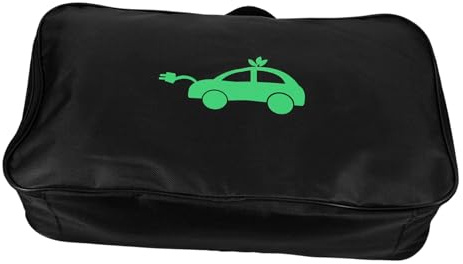 WEKADRIN Portable Ev Charger Organizer Bag Durable Rectangle Shape Storage for Electric Vehicle Charging Cables Lightweight and Shockproof Design for Easy Outdoor Use