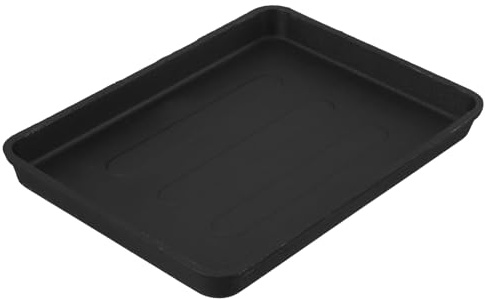 IWOWHERO Plaque de Cuisson Fonte Épaisse Rectangulaire Poêle Grill pour Barbecue Teppanyaki Accessoire Cuisson Extérieur Portable Surface Allongée pour Viandes et Légumes