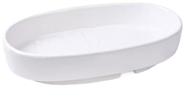 CFY652 Posavasos Maceta Hidropónica Platillo Planta, Elíptico Cerámica Macetero Paletas de Goteo para Escritorio Decorativo (Blanco)