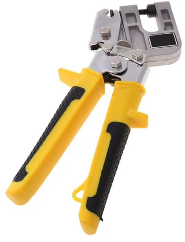 Pince à sertir à goujons de 25,4 cm pour la construction — Pince en alliage d'aluminium avec profondeur de gorge de 3,8 cm, capacité de calibre 22, compatible avec les cloisons sèches et les cadres en