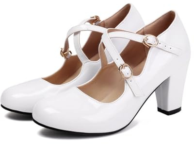 Dirndl - Scarpe da donna per costume tradizionale bavarese, con tacco e tacco