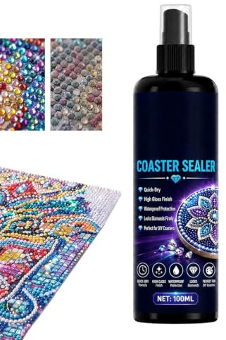 Colle Peinture Diamant Revêtement protecteur à séchage rapide 100 ml | Vaporisateur Fixateur Puzzles Adultes Adolescents Œuvres D'Art Projets DIY Maison Studio