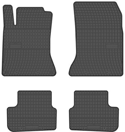 all4you Gummimatten Original Qualität Fußmatten Gummi schwarz 4-teilig