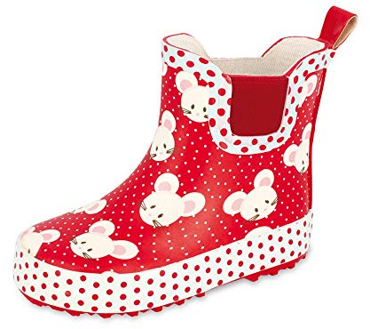 Beck Fille MÃƒ¤uschen Bottes bottines de pluie, Rouge, 23 EU