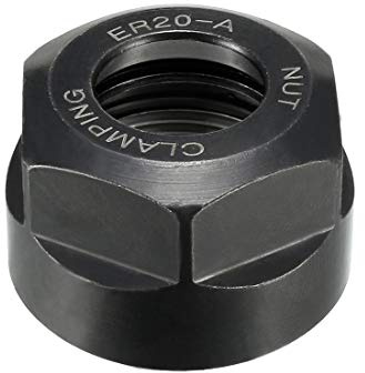 sourcing map ER20 A-Typ Spann Sechskantmuttern für CNC-Fräsen Futterhalter | Drehmaschine