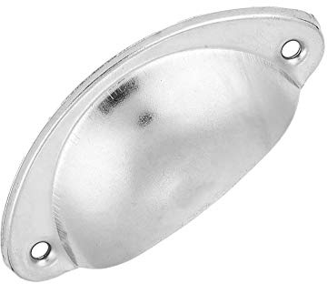 Garosa Manijas Vintage para Cajones Diseño de Concha, Hierro, 8 x 3.2 cm, Pack de 10, Accesorios para Muebles y Armarios, Modelo BL086