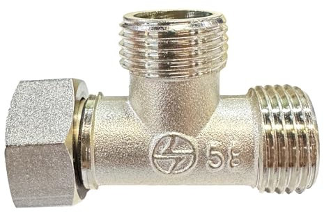 Tee Connector 1/2 3 Way Hose Connector T-Shape Equal Pipe Connecting Fittings for Water Pipe Adapter/Coupler (Type D)