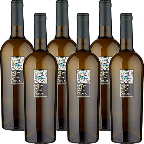 Lacryma Christi Bianco del Vesuvio | Feudi di San Gregorio | Vino della Campania | Confezione da 6 Bottiglie da 75 Cl | Idea Regalo