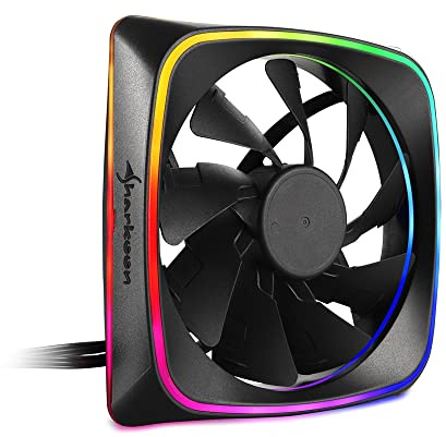 Sharkoon RGB Shark Lights, Gehäuselüfter,4044951028924, schwarz