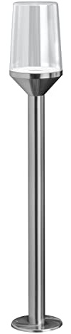 Ledvance LED Stehleuchte und Wegeleuchte für E27 Leuchtmittel, Design Leuchte in Kelchoptik für Außen, 80cm Höhe, Edelstahl, ENDURA CLASSIC CALICE 80CM E27, 4058075478015