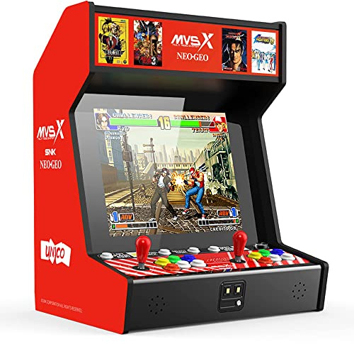 UNICO MVSX Home Arcade, Preloaded 50 SNK Neo Geo Official Licenced Retro Games, Support Two players to Play Games Concurrently, Including The King of Fighters/Metal Slug and More
