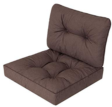 Gartenkissen Sitzauflage auf Gartenmöbel, Rattan, Gartenpolster Polsterauflagen auf Rataanmöbel,Kissen für Rattansessel - Braun - 60x60x40