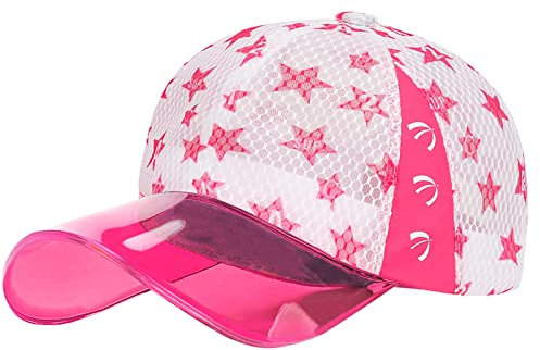 Happy Cherry- Schirmmütze für Kinder Unisex Transparent Sonnenhut Tennis Golfballmütze Jungen Mädchen Baseballmütze Leicht Outdoor Lässig Niedlich Sommer Atmungsaktiv Beschattung Sonnenmütze