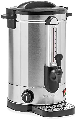 Forgast Chaudière à eau | Acier inoxydable | Capacité 15 litres | Distributeur d'eau | Chauffe-eau | Bouilloire | Indicateur de niveau d'eau | Protection contre la surchauffe | Facile à nettoyer