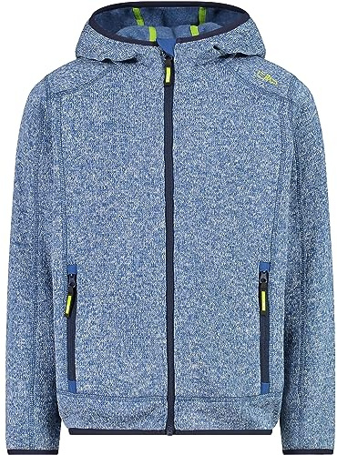 CMP Kinder Fleece Hoodie Jacke, Dusty Blue-Stone, 128