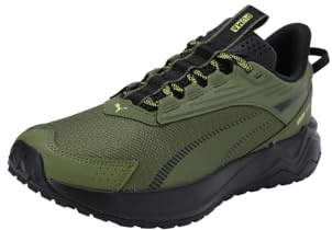PUMA Unisex Extend LITE Trail Road Running Shoe, Olive Green Black, 46 EU