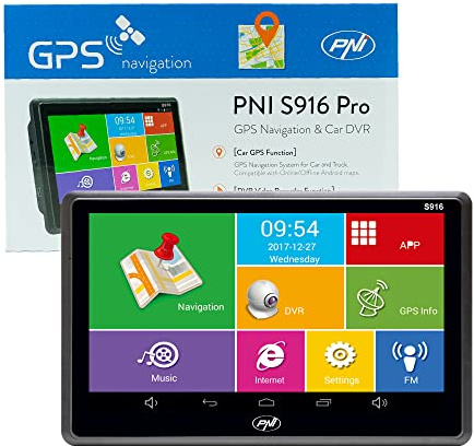 GPS-Navigationssystem + DVR PNI S916 PRO 7-Zoll-Bildschirm mit Android 6.0, 16 GB Speicher, 1 GB DDR3 RAM