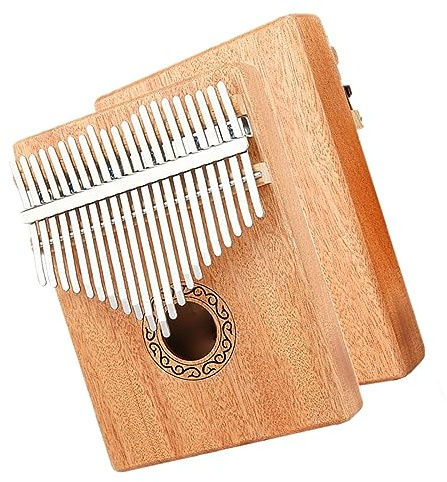 Kalimba Daumenklavier, 17/21 Tasten, Tragbares Fingerklavier Aus Mahagoniholz Tragbare Kalimba Instrument (Color : 21 keys)