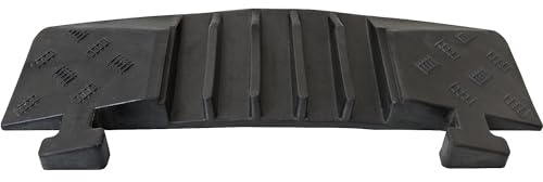 kaiserkraft | Canalina passacavi | altezza 50 mm | elemento terminale | perno | lungh x largh x alt 590 x 190 x 50 mm | nero