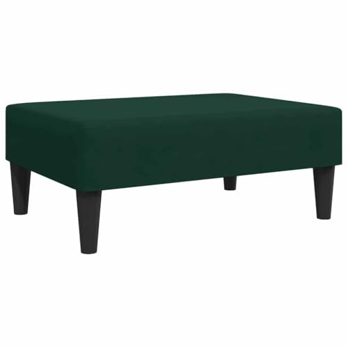 vidaXL Fotpall mörkgrön 77x55x31 cm sammet