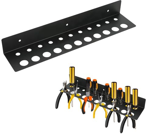Schraubenzieherhalter - Schraubenzieherhalter, Wandhalterung Werkstatt, Schraubenzieher-Organizer, Schraubenzieher-Halterung für Garage Keller Werkstatt (11 Schraubendreher, 11 Zangen)