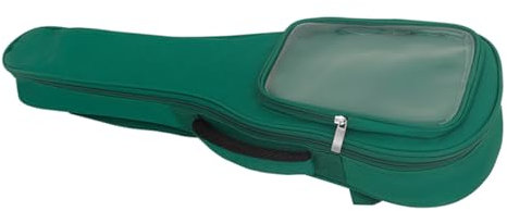 ifundom Ukulele Tasche Mit Transparentem Seitentasche Gepolstert Und Spritzwassergeschützt Für Anfänger Und Aufbewahrung Für Musikinstrumente Langlebiges Design