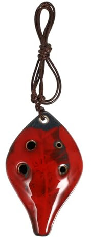 ifundom 6-loch Okarina Für Anfänger Blattförmiges Blasinstrument Aus Langlebigem Material Kinder Übungs Okarina Mit Klaren Musikinstrument Für Einsteiger Für Musikliebhaber