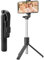 TNSLAND Selfie Stick con treppiedi per telefono cellulare, 100 cm, Bluetooth, telecomando, supporto girevole a 360°, nero