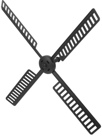 Didiseaon Wind Mill Blades: Plastic Wind Mill Accessories Garden Windmill Blades Plastic Windmill Part Black Kitchen Counter Storage Dining Table Service Workshop Bench Layout