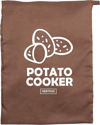 NERTHUS FIH 1482 Bolsa para cocinar patatas en microondas, cocción rápida y uniforme, mantiene la humedad, ideal para patatas, mazorcas y verduras