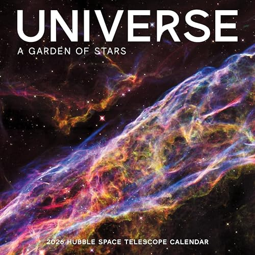 Hubble Telescope 2026 Calendar | Science Monthly Wall Planner | Space Exploration, Astronomy, Stars, Planets, Satellite | Galaxy, Constellation, Nebula Prints | Marble City Press |12” x 24” Open | Sustainable | Plastic Free | Printed on Thick Art Paper