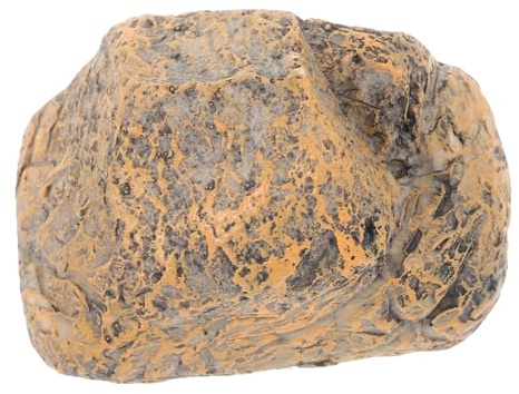 Operitacx Contenitore Da Giardino in Resina Scatola Portachiavi Forma Di Pietra Simulata Per Esterni Contenitore Per Chiavi Di Casa e Piccoli Oggetti Decorazione Da Giardino Pratica e Realis